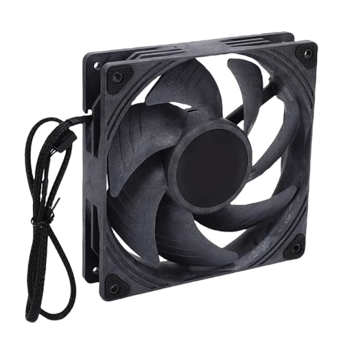 Yanmis 140 -mm -Computer -Hülle -Lüfter, PWM 4 -Pin -Schnittstelle Niedriger lärm -PC -Kühllüfter für Computerkoffer, CPU -Kühler mit 8 Schrauben von Yanmis