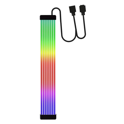 Yanmis ARGB-Motherboard-Kabel, RGB-Netzteilkabel, LED-Streifen mit 120 LED-Perlen, für Aura Sync, für RGB, für Mystic Light, 5 V 3-poliges (X8 flach (für einzelnes oder doppeltes Yanmis ARGB-Motherboard-Kabel, RGB-Netzteilkabel, LED-Streifen mit 120 LED-Perlen, für Aura Sync, für RGB, für Mystic Light, 5 V 3-poliges (X8 flach (für einzelnes oder doppeltes von Yanmis
