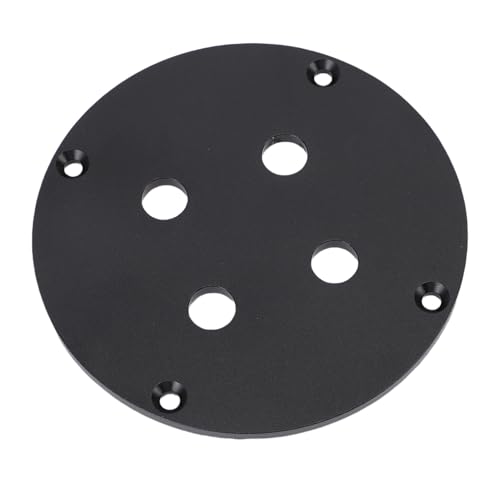 Yanmis Audio -Wandplatte mit Aluminiumlegierung, Lautsprecherbindung Post Terminal Panel für Dual 1/4 in Kopfhörerbuchsen für Lautsprecherschrank -Auto -Bar -Bar (BLACK) von Yanmis