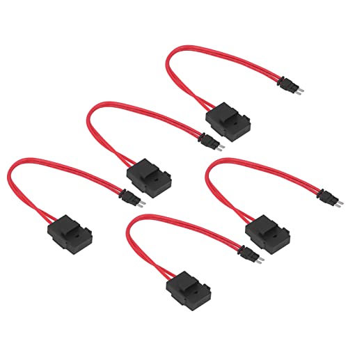 Yanmis Auto Mini -Halteranschluss Langlebiger Automobil -Circuit Testzubehör für Fahrzeugautomaten ATM 20A 16AWG mit 5 (ACM lange Füße 9,1 mm) von Yanmis