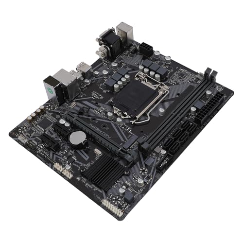 Yanmis B460M D2V Motherboard für LGA 1200 PCI E 3.0 Computer Motherboard M ATX DDR4X2 DIMM DVI und VGA -Ausgänge Multi -Phase -Netzteil Mainboard 64 GB von Yanmis