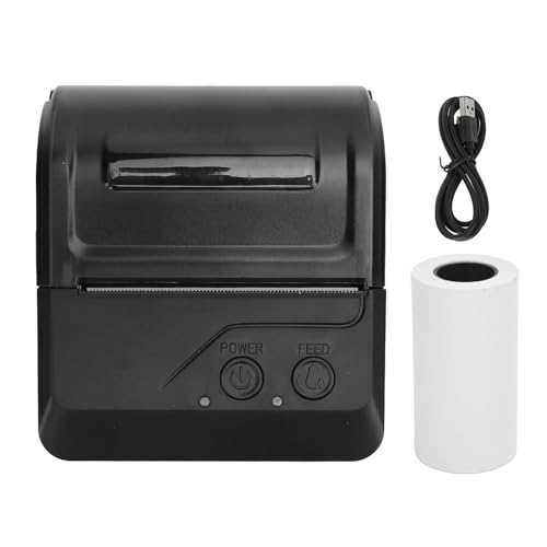 Yanmis Bluetooth Thermal Shipping Etikett Drucker - 80 Mm Thermaldrucker Unterstützen Bluetooth -USB -Anschluss, Thermo -POS -Drucker für Android, für den Gewinn von Yanmis