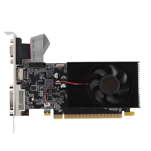Yanmis Computergrafikkarte, 4 GB DDR3 128 -Bit -PC -Grafikkarte mit VGA DVI HD Multimedia -Schnittstelle Unterstützt Bis zu Zwei Anzeigen, PCI Express 1.1 X 16 Busschnittstelle von Yanmis