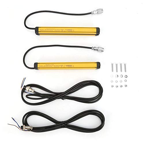Yanmis DC10–30 V Sicherheits-Lichtgitter, Lichtvorhang, Aluminiumlegierung, Sicherheitsvorrichtung (4 Strahlen BEM0440-C-120NB) von Yanmis