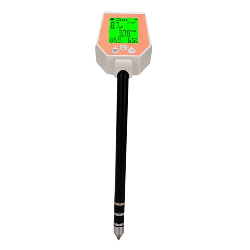 Yanmis Digital Bodentest Kit, Boden -pH -Messgerät mit Hintergrundbeleuchtung LCD Echtzeit Temperatur 3 Punkt Kalibrierung für Garten Rasenpflanzen Wasser Lebensmittelverarbeitung Yanmis Digital Bodentest Kit, Boden -pH -Messgerät mit Hintergrundbeleuchtung LCD Echtzeit Temperatur 3 Punkt Kalibrierung für Garten Rasenpflanzen Wasser Lebensmittelverarbeitung von Yanmis