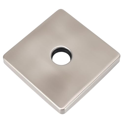 Yanmis Dusch Arm Flansch, 4 Zoll Quadratische Dusch Flansch Abdeckung Universal Moderne Ersatz-Abdeckplatte mit Größtem Design für Universelle Kompatibilität (Gebürstet) von Yanmis