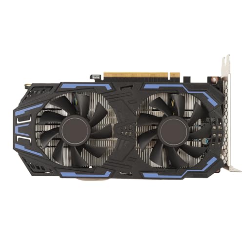 Yanmis GTX 1060-Grafikkarte, 192 Bit GDDR5 1759/8008 MHz, PCI Express 3.0-Gaming-GPU-Grafikkarte, HDMI DP DVI mit Zwei Lüftern für Büro- und PC-Gaming (GTX 1060 3 GB) von Yanmis