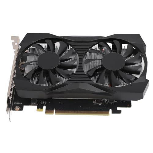 Yanmis GTX 1650 Grafikkarte, 128 Bit 4 GB GDDR5 1380/7000 MHz, PCI Express 2.0 Gaming-Grafikkarte, HD DP mit Zwei Lüftern für Windows 10 8 8.1 7 von Yanmis