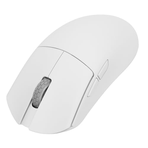 Yanmis Kabellose Gaming-Maus, Tragbar, 3 Modi, 2,4 GHz, USB-C-Kabel, BT5.0-Maus, Programmierbare PC-Gaming-Mäuse mit 30000 DPI (White) von Yanmis