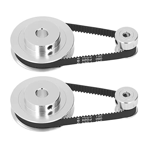 Yanmis Langlebiger 2 -Set -Synchronradkit für Enthusiasten, Glattes Getriebe für 3D Drucker und CNC Maschinen (20 t 5 mm (0,2 Zoll) plus 60 t 8 mm (0,31 Zoll)) von Yanmis