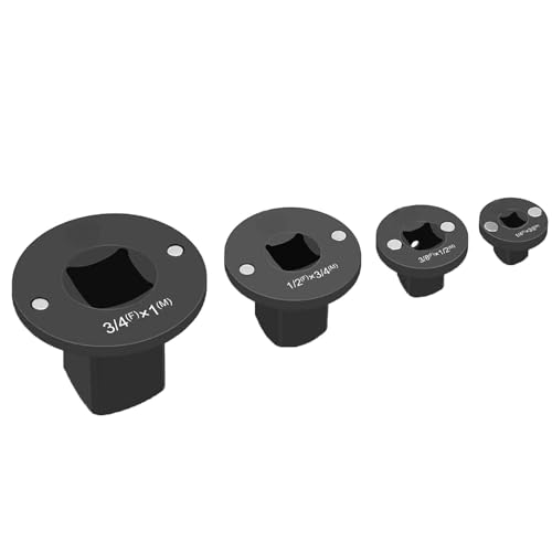 Yanmis Low Profile Impact Socket Adapter Set, 4PCS -Antriebs -Ratchet -Adapter -Set 1inx3/4in 3/4inx1/2in 1/2inx3/8in 3/8inx1/4in von Yanmis