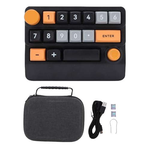 Yanmis Number -Pad, Mechanische Numerische Tastatur mit RGB -Hintergrundbeleuchtung, Joystick und Knob, 15 Wichtige Makro -Programmier, BT 2,4G Kabel Verdrahtete Heiße Swappable Numpad (Gelb Yanmis Number -Pad, Mechanische Numerische Tastatur mit RGB -Hintergrundbeleuchtung, Joystick und Knob, 15 Wichtige Makro -Programmier, BT 2,4G Kabel Verdrahtete Heiße Swappable Numpad (Gelb von Yanmis