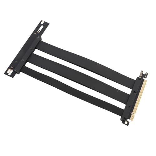 Yanmis PCI E 4.0 X16 Verlängerungskabel, GPU -Grafikkartenverlängerungskabel 128 Gbit/S 90 Grad -Adapter, Kompatibel mit RTX 4090 TI und 8900 XT, PCIE 3.0, 2.0 und 1.0 (10 cm) von Yanmis