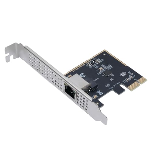 Yanmis PCI Express Card, 2,5G -Netzwerkadapterkarte, 10 M 100 M 1000 M 2,5 G RJ45 LAN -Adapter für Desktop -PC, der mit für RTL8125BG -Chip Ausgestattet Ist, Unterstützt das Remote von Yanmis