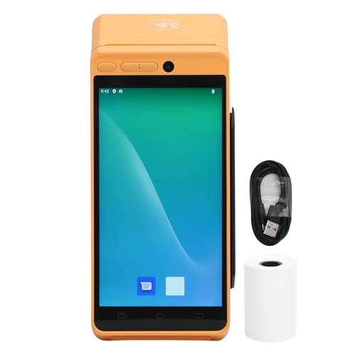 Yanmis POS -PDA -Quittungsdrucker 58 Mm Effizienter Thermisdrucker für Android 12, 1D 2D QR Barcode -Scanner, Handheld -PDA -Drucker, Unterstützt 4G LTE 5G WiFi Bluetooth NFC von Yanmis