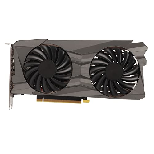 Yanmis RTX 3060Ti Grafikkarte, 256Bit 8GB GDDR6 1665/14000MHz PCI Express 4.0 Gaming GPU Grafikkarte, HDMI DPx3 mit Zwei Lüftern für Büro- und PC-Gaming von Yanmis