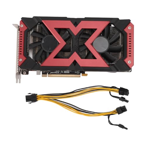 Yanmis RX580 8 GB GDDR5 GPU-Grafikkarte, 256-Bit-Gaming-Grafikkarte, Computer-Gaming-Grafikkarte, Desktop-PC-Grafikkarte für DirectX 12.0 von Yanmis