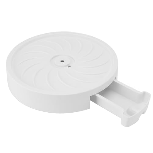 Yanmis Rolling -Pflanzenständer, Pflanzencaddy mit Rädern Hochleistungsrund -Topfbasis mit Abnehmbarem Tablett und Entwässerung für den Gebrauch Im Innenbereich Im (Weiße innere Breite 30 cm/11,8 von Yanmis
