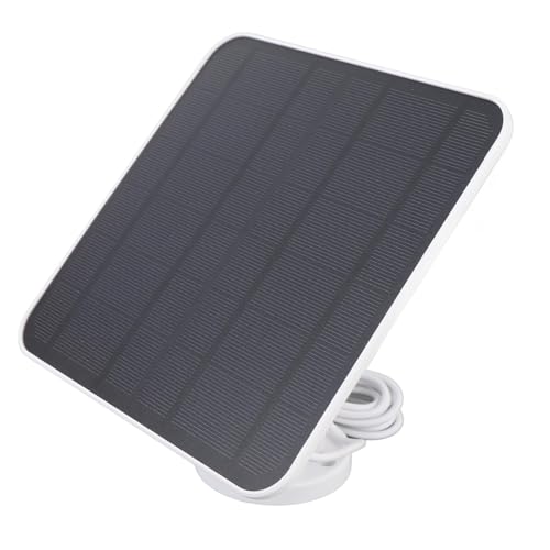 Yanmis Solarpanel-Ladegerät, 12 W Monokristallines Solarpanel mit 360 ° Verstellbarer Halterung, Kontinuierliche Stromversorgung, für Außenkamera für Vogelfutterkamera von Yanmis