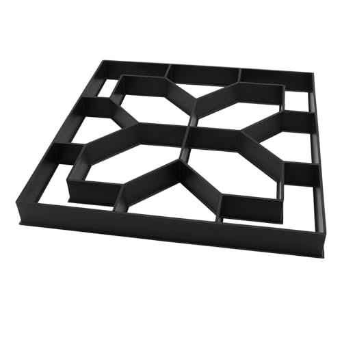 Yanmis Walk Path Maker, 40x40x4cm/15,7x15,7x1,6 in Schrittstein-Maker Pflaster Betonformen für DIY Garten Patio Walkway mit Einfachem Gießen Design von Yanmis