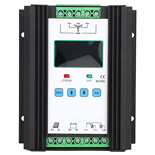Yanmis Wind Solar Hybrid Controller PWM -Ladefunktion für 12 V 24 V - Hochleistungschip, LCD Display, Mehrfachschutz Geeignet für Aluminium Legierungsmaterial zu Hause. von Yanmis