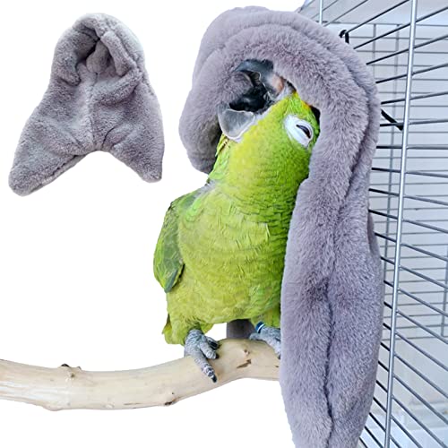 Vogelnest Papageiendecke Warm Plüsch Flauschige Hängematte Wellensittich Spielzeug Winter Warm Vogelnest Haus Kuscheldecke Vogelbett Versteck Hütte Papagei Schlafbett für afrikanische von Yanmucy