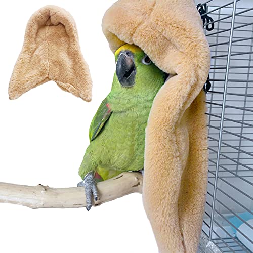 Vogelnest Papageiendecke Warm Plüsch Flauschige Hängematte Wellensittich Spielzeug Winter Warm Vogelnest Haus Kuscheldecke Vogelbett Versteck Hütte Papagei Schlafbett von Yanmucy