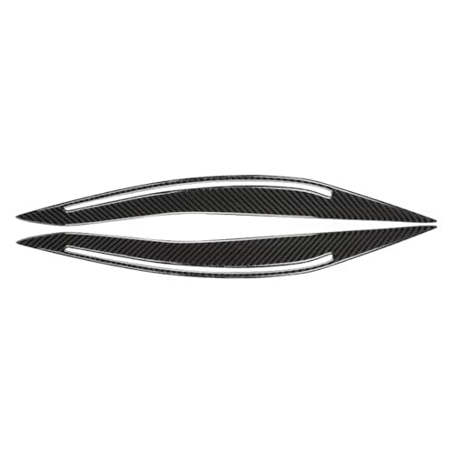 YannnnV12 ABS Glanz Auto Augenbraue Augenlider Für BMW 5 Series F10 2014 2015 2016,Auto Front Scheinwerfer Augenbrauen Augenlid Deckel Trim Lampe Abdeckung Aufkleber,B/Black von YannnnV12