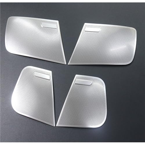 YannnnV12 Dekorativer Rahmen für die Autohupenabdeckung Für Audi A6 C6 2005-2011,Sound Frame Trim Cover Dekoration Aufkleber Edelstahl Zubehör,C-B Model Silver YannnnV12 Dekorativer Rahmen für die Autohupenabdeckung Für Audi A6 C6 2005-2011,Sound Frame Trim Cover Dekoration Aufkleber Edelstahl Zubehör,C-B Model Silver von YannnnV12