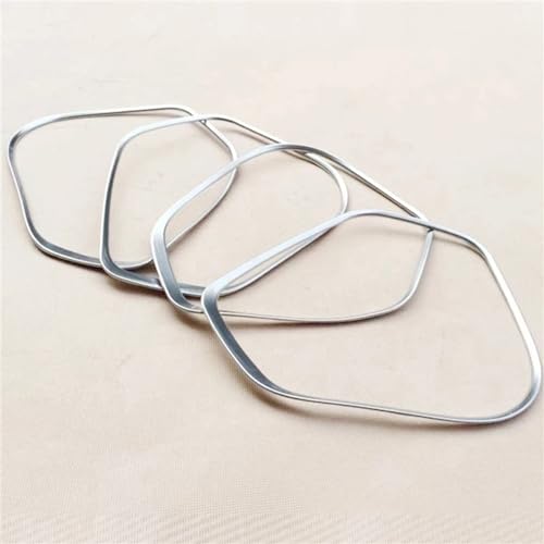YannnnV12 Dekorativer Rahmen für die Autohupenabdeckung Für FIT Jazz 2014 2015 2016 2017 2018 2019,Sound Frame Trim Cover Dekoration Aufkleber Edelstahl Zubehör,A-Matte Silver von YannnnV12
