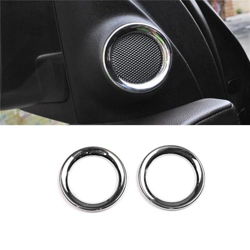YannnnV12 Dekorativer Rahmen für die Autohupenabdeckung Für Jeep Grand Cherokee 2011-2020,Sound Frame Trim Cover Dekoration Aufkleber Edelstahl Zubehör,A-Bright Silver YannnnV12 Dekorativer Rahmen für die Autohupenabdeckung Für Jeep Grand Cherokee 2011-2020,Sound Frame Trim Cover Dekoration Aufkleber Edelstahl Zubehör,A-Bright Silver von YannnnV12