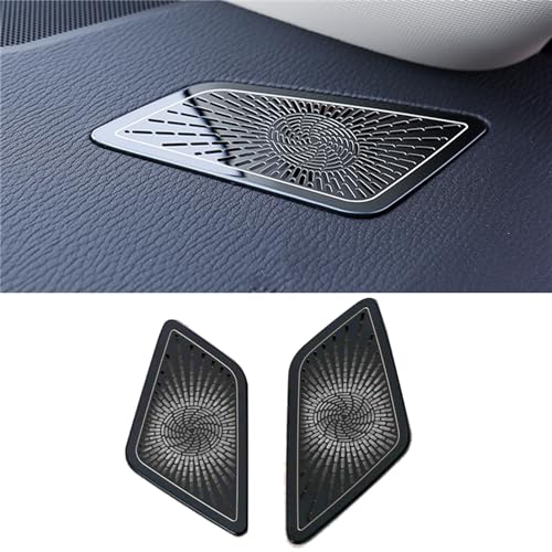 YannnnV12 Dekorativer Rahmen für die Autohupenabdeckung Für Mitsubishi Outlander 2022 2023 2024,Sound Frame Trim Cover Dekoration Aufkleber Edelstahl Zubehör,F-Front Outlet Black YannnnV12 Dekorativer Rahmen für die Autohupenabdeckung Für Mitsubishi Outlander 2022 2023 2024,Sound Frame Trim Cover Dekoration Aufkleber Edelstahl Zubehör,F-Front Outlet Black von YannnnV12