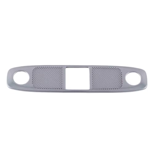 YannnnV12 Dekorativer Rahmen für die Autohupenabdeckung Für Tesla Model Y 2021,Sound Frame Trim Cover Dekoration Aufkleber Edelstahl Zubehör,C-Reading Lamp von YannnnV12