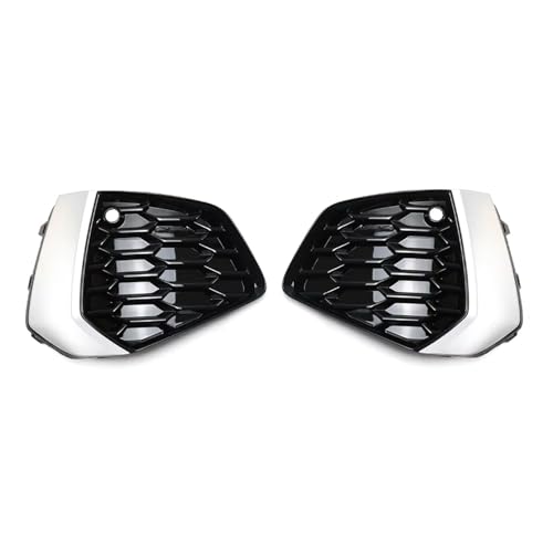 YannnnV12 Nebelscheinwerfer Gitter Für Audi A3 Sline S-line 2021 2022 2023 8YG807671A 8YG807672A,ABS -Schutz Vorne Stoßstange Nebel Leichtkühlerwetter -Antibekleidung für Fahrzeug,C-1 Pair von YannnnV12