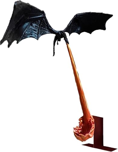 Dragon Flame Book Nook, 3D Flying Dragon Fire Bookends, Flying Dragon Bookshelf Decoration for Desk Bookshelf Home Decor von Yanobia
