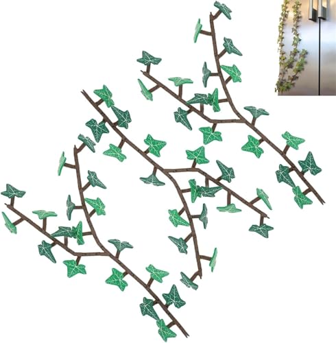 English Ivy Fridge Magnet with Articulating Stem, 3D Printed Magnet Ivy Fridge Magnet with Articulating Stems, Funny Fake Ivy Fridge Magnets, Gift for Plant Lover (3Pcs) von Yanobia