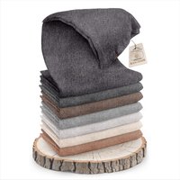 Edle Kaschmirdecke | Einfarbig Schwarz-Grau 135cm X 270cm Handgewebt in Nepal Kuscheldecke Wolldecke Luxus Geschenk Plaid von Yanopurna