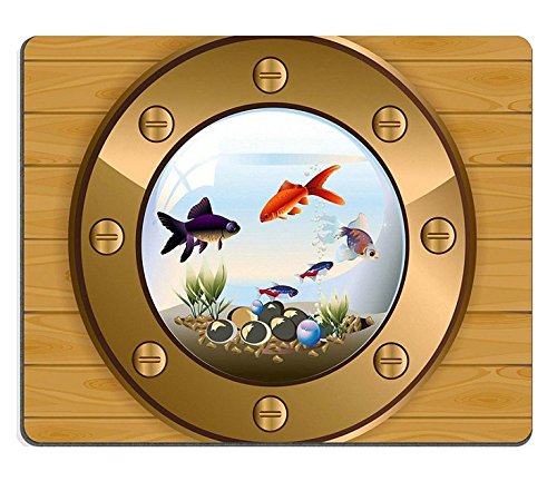 (Maus - Pads) - Mousepad Gaming Mouse Pad - 巴蒂斯卡 Goldenen Fenster Zeigt im Aquarium und Fische und kopfsteinpflaster X4205 YANTG PN00 Verkauft. von Yanteng