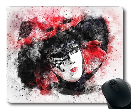 (Genau am rande der Karneval - Mousepad) Venedig Kunst 071244 Abstrakte Aquarell Gaming - Maus der Mac - Oder der Computer Mouse Pad. von Yanteng