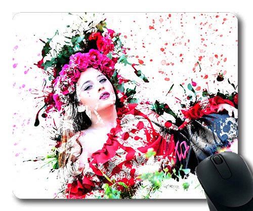 (genaue - kante - Mousepad) Mädchen Blumen Kunst VTETAGE abstrakte aquarell 144 Gaming - Maus MIT Mac Oder Computer Mouse pad. von YENDOSTEEN
