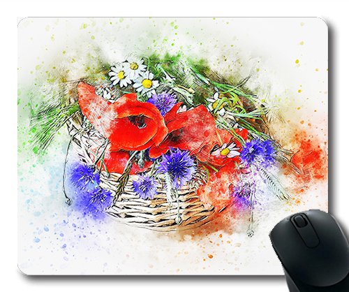 (genaue - Kante - Mousepad) Blumen - Strauß Künstlerischer Art Gaming - Maus - Abstrakte Aquarell der Mac - Oder der Computer Mouse Pad. von Yanteng