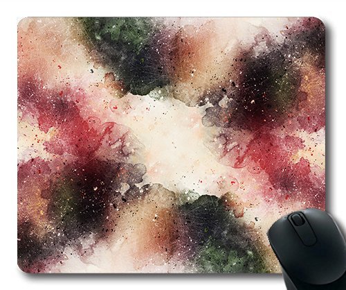 (genaue - Kante - Mousepad) Hintergrund der Künstlerischen abstraktion Aquarell VTeal071289 Gaming - Maus mit Mac Oder Computer Mouse Pad. von Yanteng