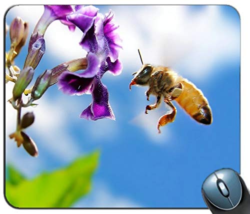 Yanteng Bienen in der Blumen - breitbild - individuelle Mousepad, Druck - Skid - Komfort maßgeschneiderte Computer - Maus - Pads Mousepad - Mousepad von Yanteng