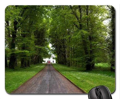 Fine dauerhafte Gemeinsame Kanten Gaming Mouse pad, rote Tür und Grüne Tür Mousepad, Maus - Pads (Forest Mouse pad) von Yanteng