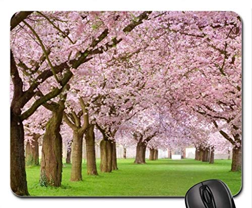 Fine dauerhafte Gemeinsame rosa Blumen am rande der Gaming Mouse pad, Mousepad, Maus - Pads (Forest Mouse pad) von Yanteng