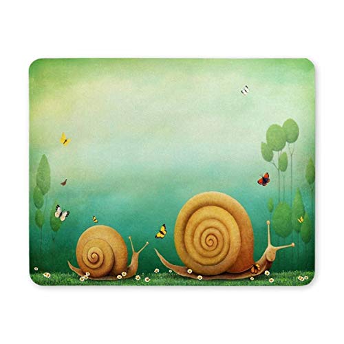 Gaming Mouse pad, Maus - Pads Blumen und die Schnecke rechteckige Anti - rutsch - Mousepad Gaming Mouse pad von Yanteng