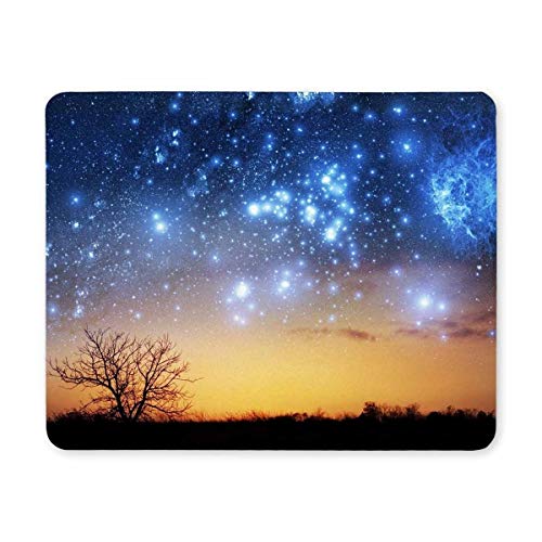 Gaming Mouse pad, Maus - Pads Custom Design der einzelne Baum, der schöne Platz Hintergrund einzigartige maßgeschneiderte Druck - Mousepad rutschfesten Gummi von Yanteng