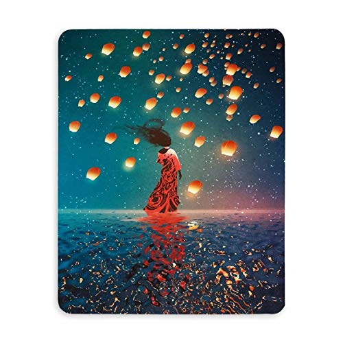 Yanteng Gaming Mouse pad, Maus - Pads Frauen und schwimmende Laterne Mousepad Computer Gaming Mouse pad von Yanteng