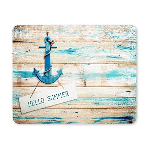 Gaming Mouse pad, Maus - Pads Hallo Sommer Zeichen Einer in der Alten Holz - Anti - rutsch - Mousepad. von YENDOSTEEN