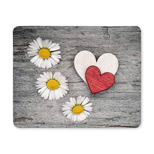 Yanteng Gaming Mouse pad, Maus - Pads Liebe Weiße Daisy Mousepad Computer Gaming Mouse pad von Yanteng